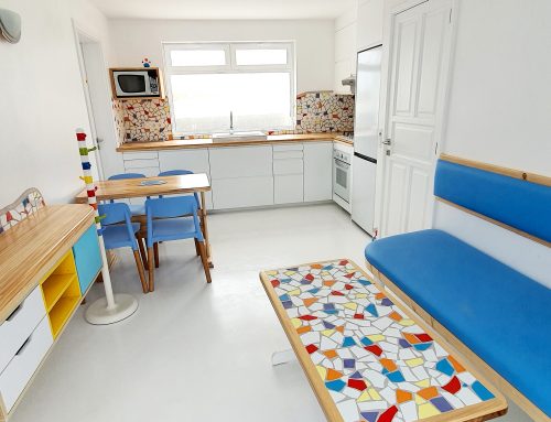 Küchenbau mit Mosaik